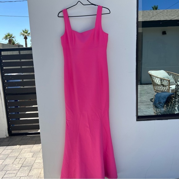 Laundry By Shelli Segal Pink Maxi Dress size 8 lined perfect condition - Picture 4 of 9